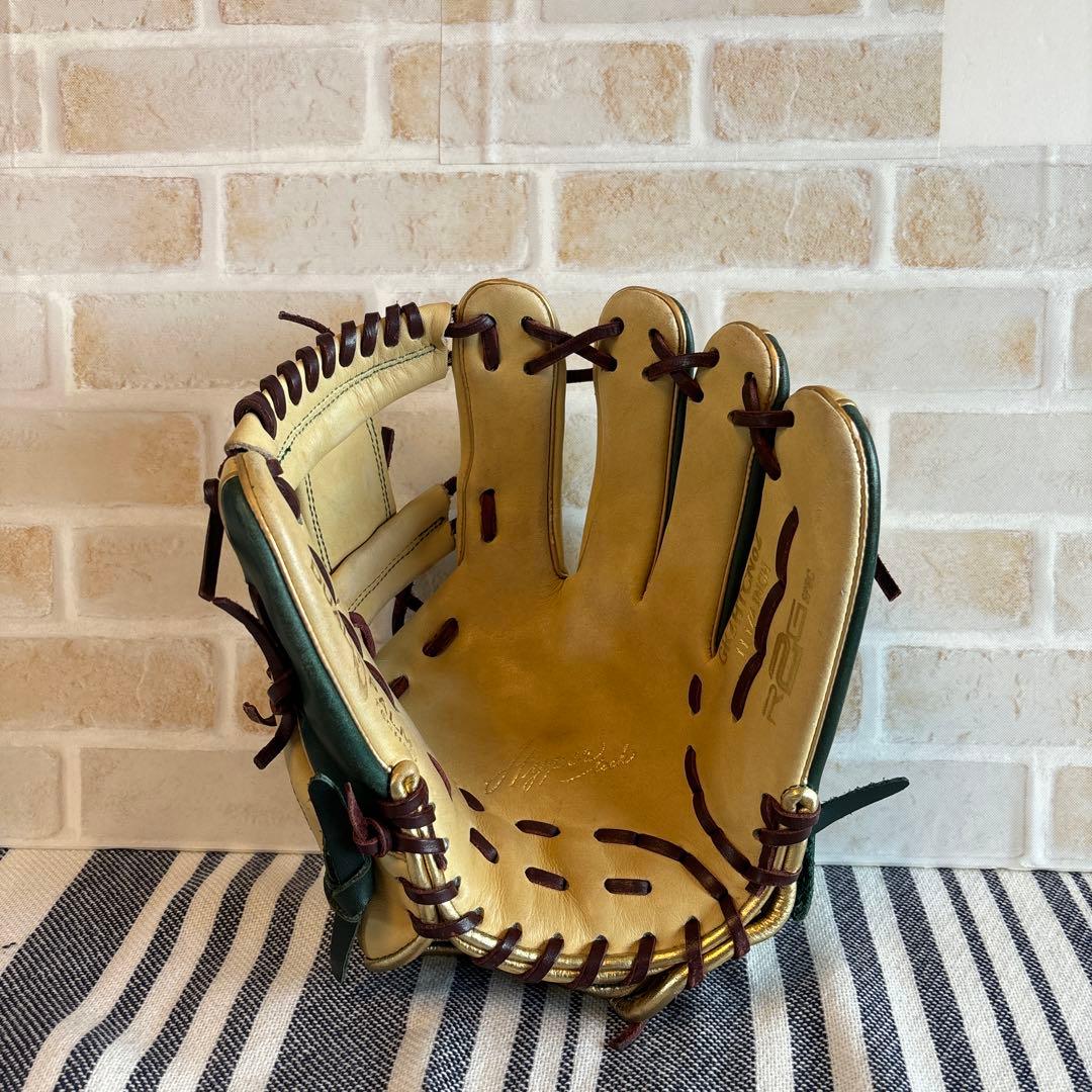 Rawlings 軟式グローブ 右手用 ベージュ/グリーン