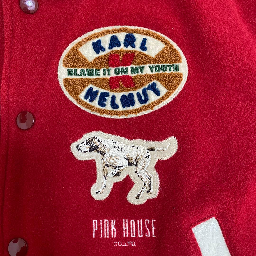 【日本製】『Karl Helmut』ヴィンテージ スタジャン　動物ワッペン　M