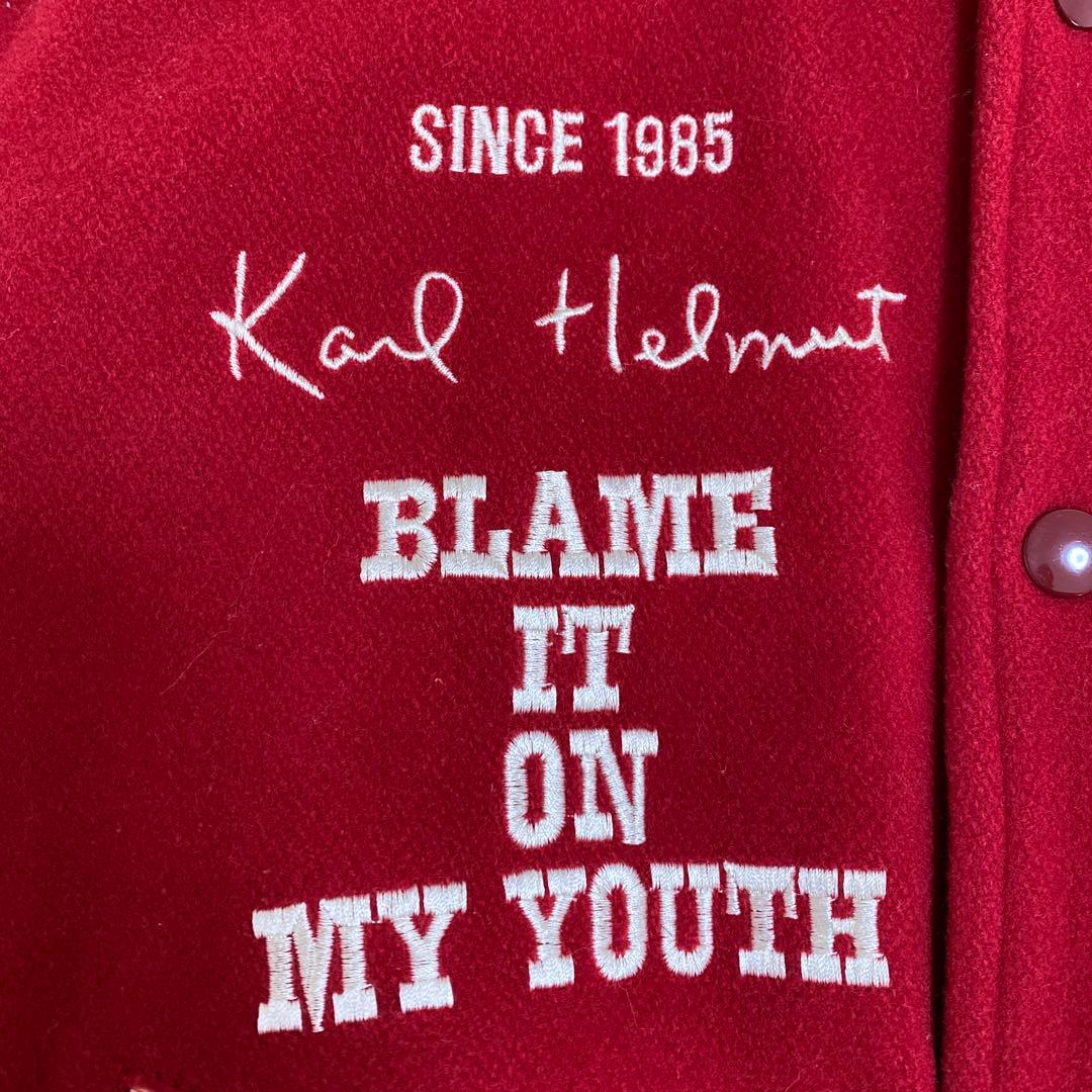 【日本製】『Karl Helmut』ヴィンテージ スタジャン　動物ワッペン　M