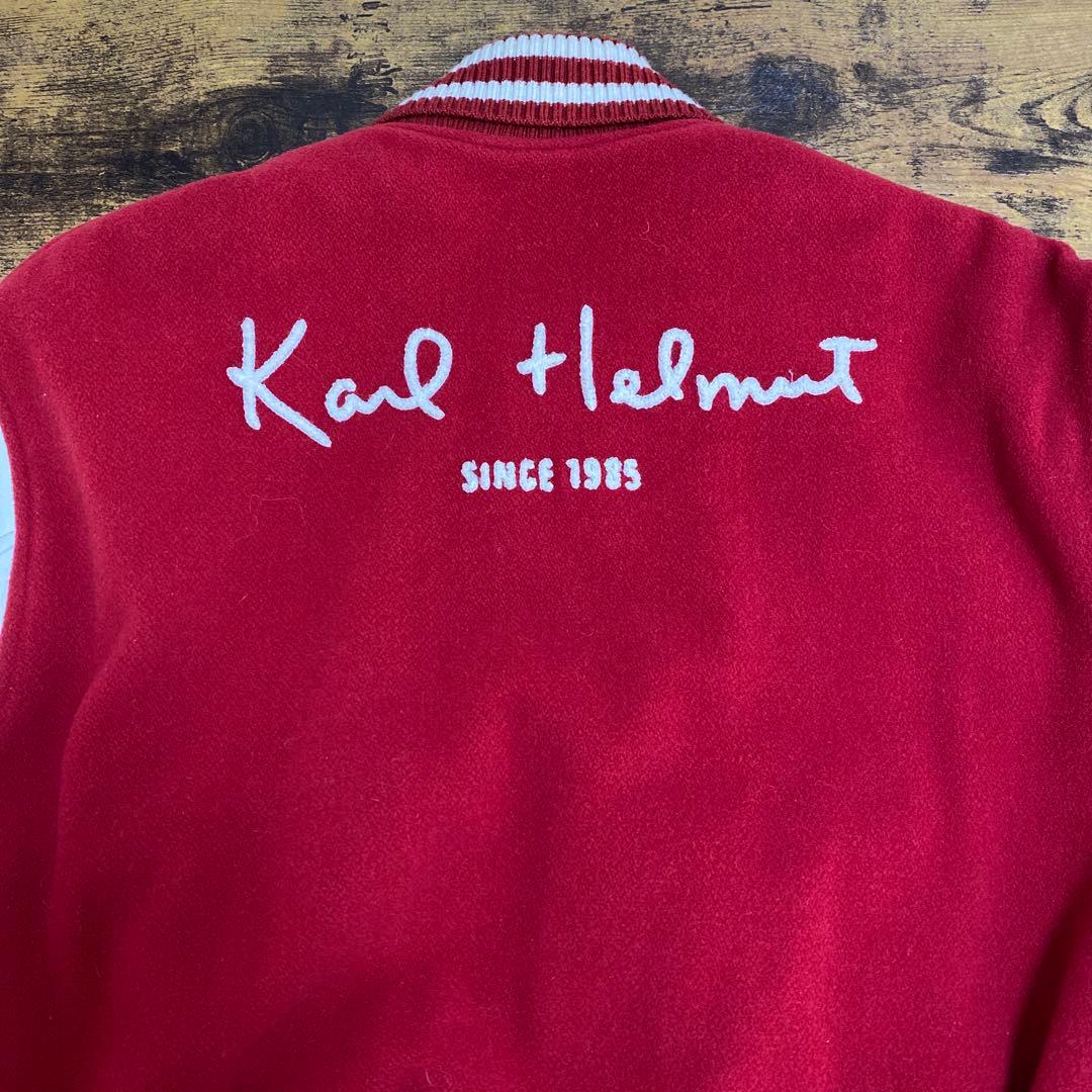 【日本製】『Karl Helmut』ヴィンテージ スタジャン　動物ワッペン　M