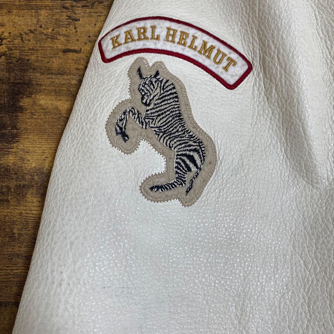 【日本製】『Karl Helmut』ヴィンテージ スタジャン　動物ワッペン　M