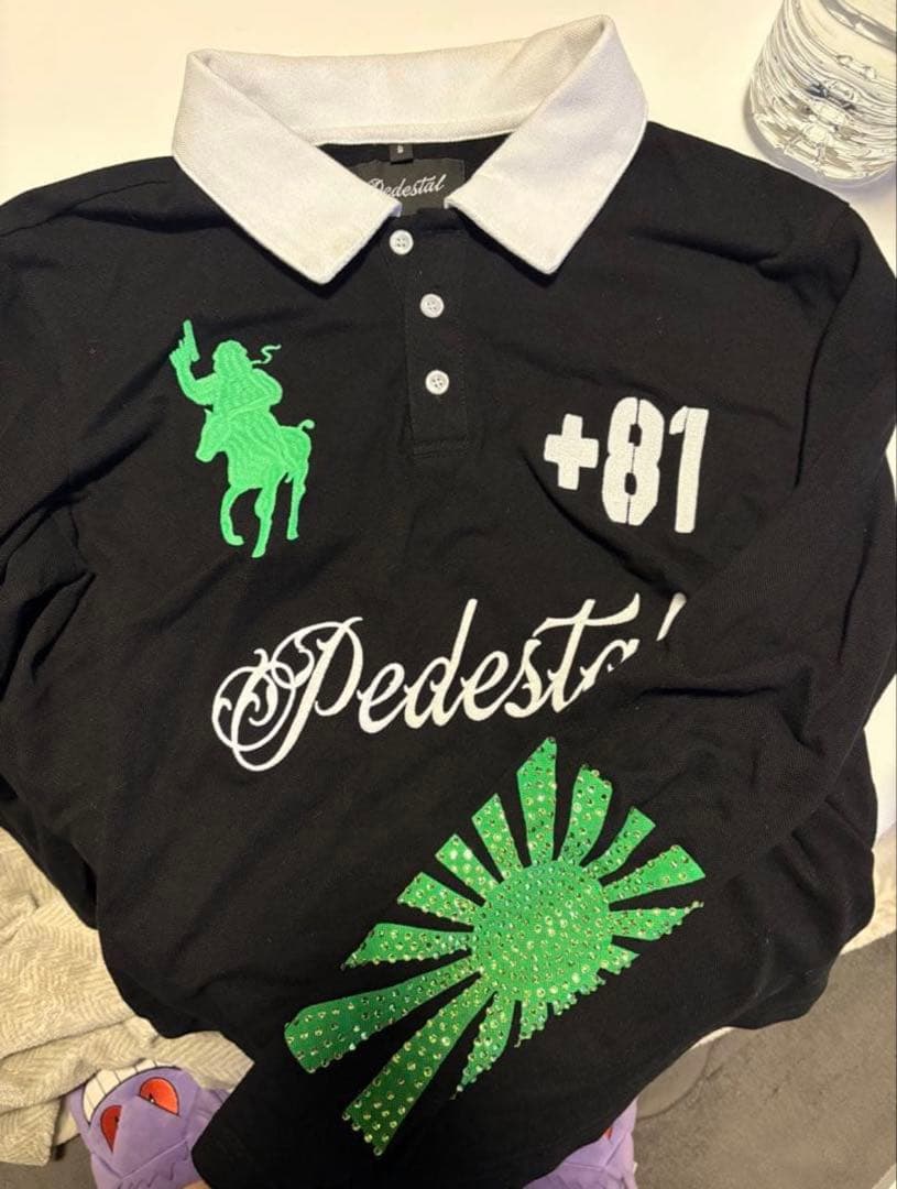 Pedestal polo t ロンt DAB Brrrsos着用