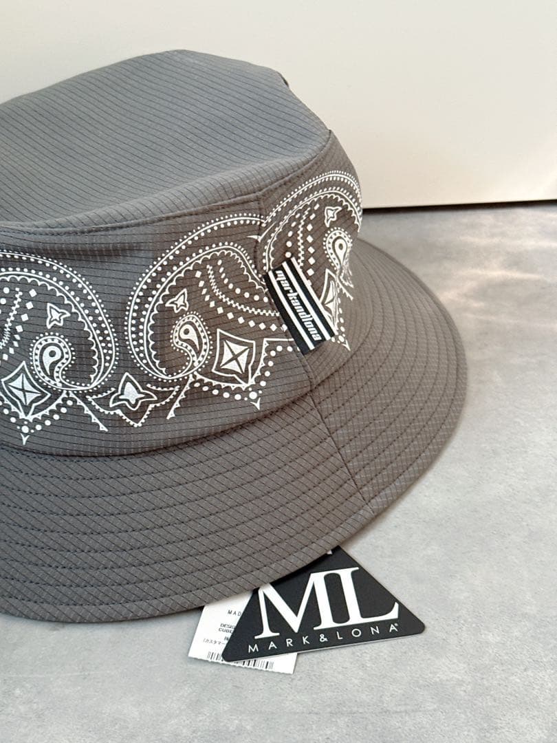 新品 ★ MARK&LONA バゲットハット 帽子 マーク&ロナ カーキ 正規品