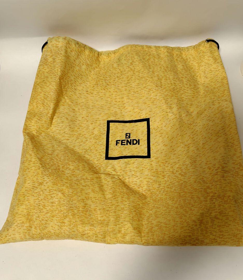 FENDI　ショルダーバッグ　チェーン　ズッキーノ　ベロア素材　保存袋