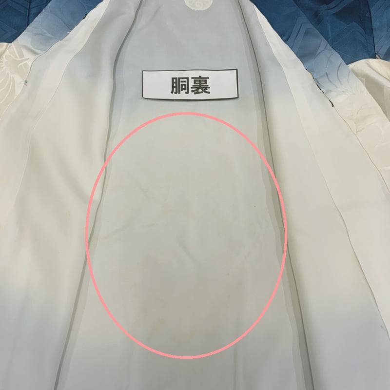 506ay76□お宮参り 男児 祝い着 着物 産着 掛け着 地紋入り□状態良好