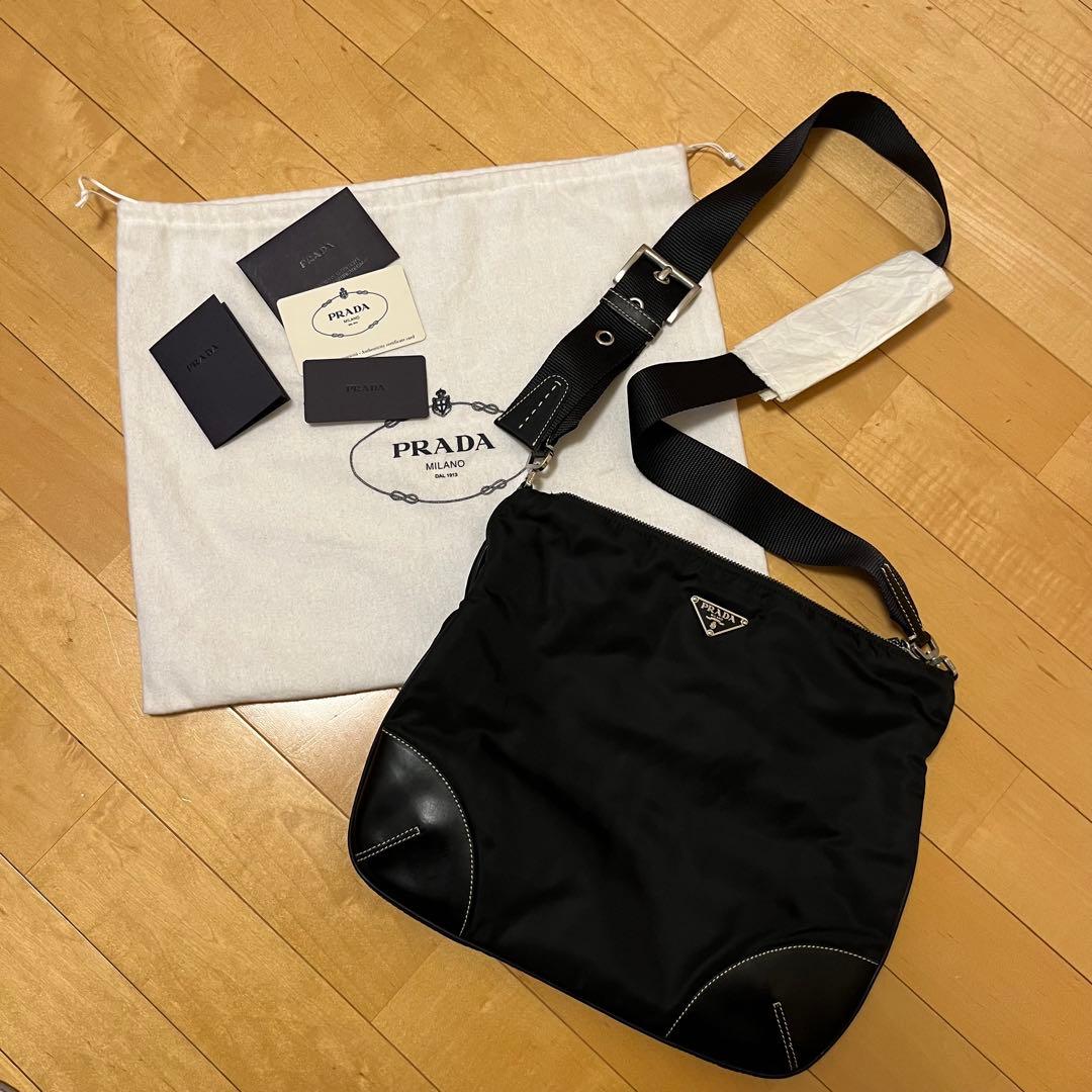 お値下げ可◎ PRADA ブラックショルダーバッグ