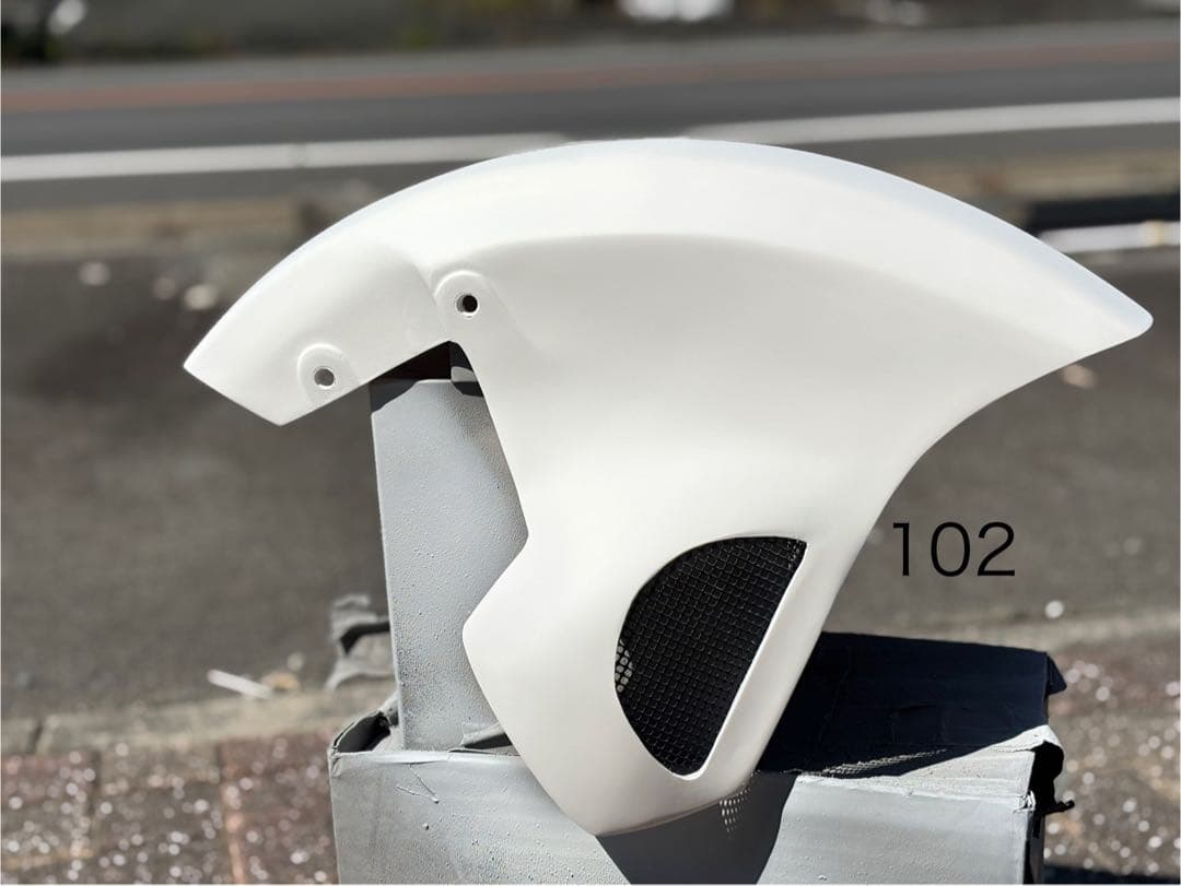 zrx zrx-Ⅱ エアロシャーク(一体型)104白サフ　7月31日まで限定割引