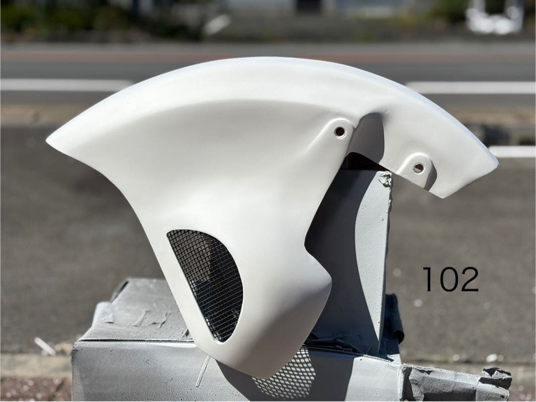 zrx zrx-Ⅱ エアロシャーク(一体型)104白サフ　7月31日まで限定割引