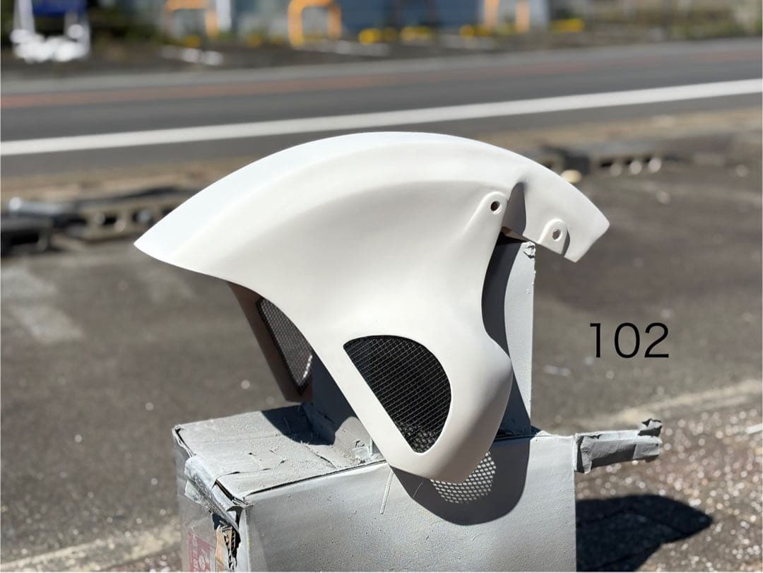 zrx zrx-Ⅱ エアロシャーク(一体型)104白サフ　7月31日まで限定割引