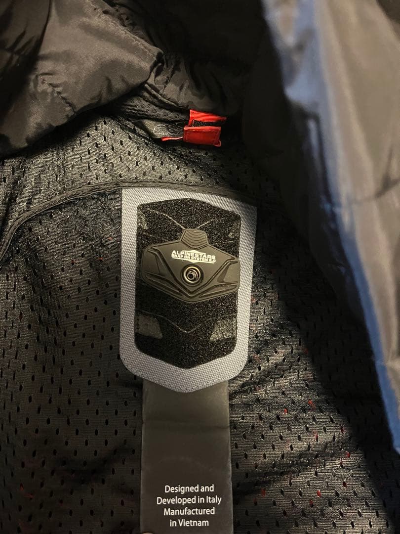 Alpinestars バイクレザージャケット 革　黒/オレンジ　Lサイズ