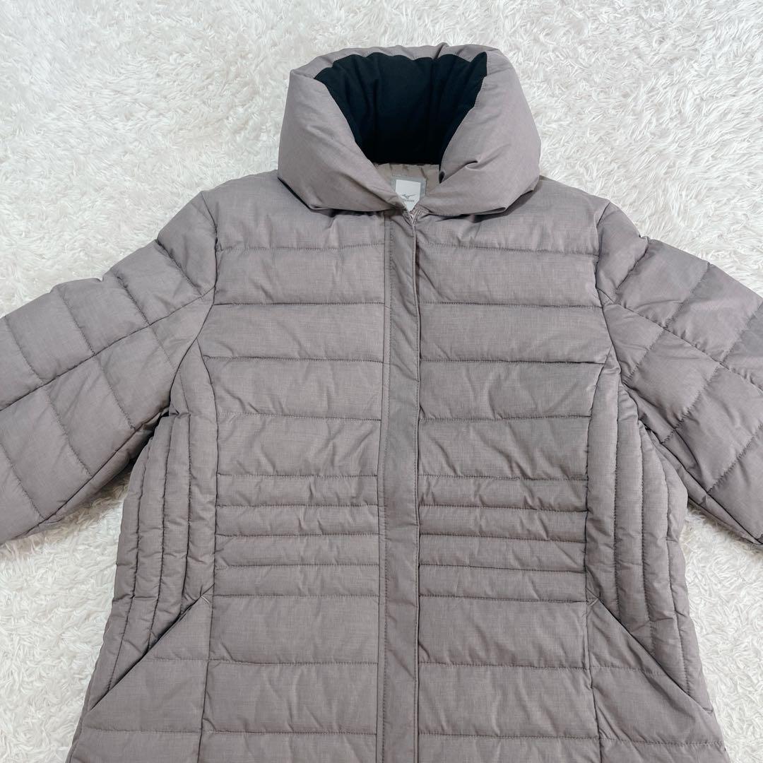 ほぼ未使用✨MIZUNO 洗えてあったか ブレスサーモロングコート グレー