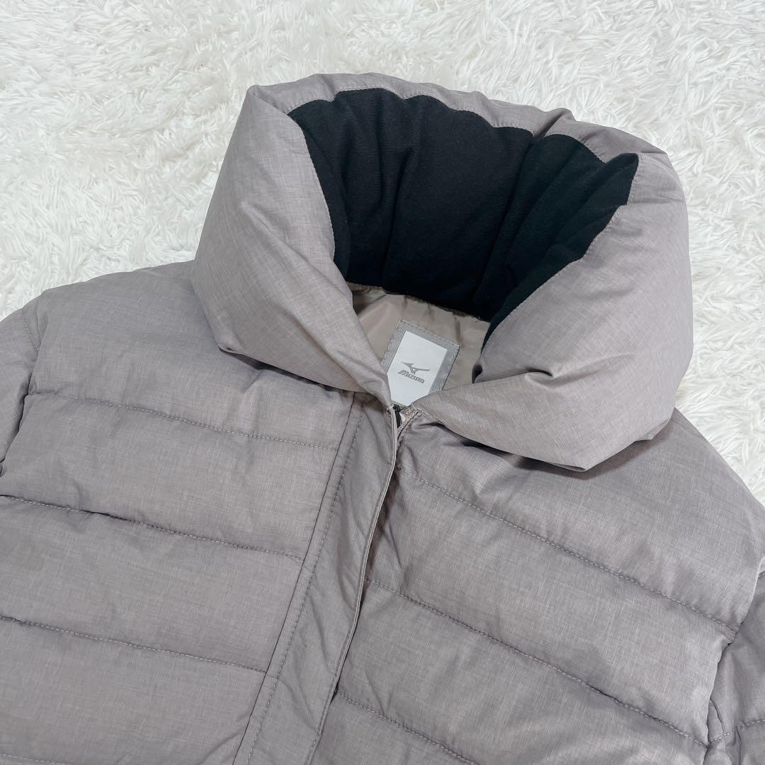 ほぼ未使用✨MIZUNO 洗えてあったか ブレスサーモロングコート グレー