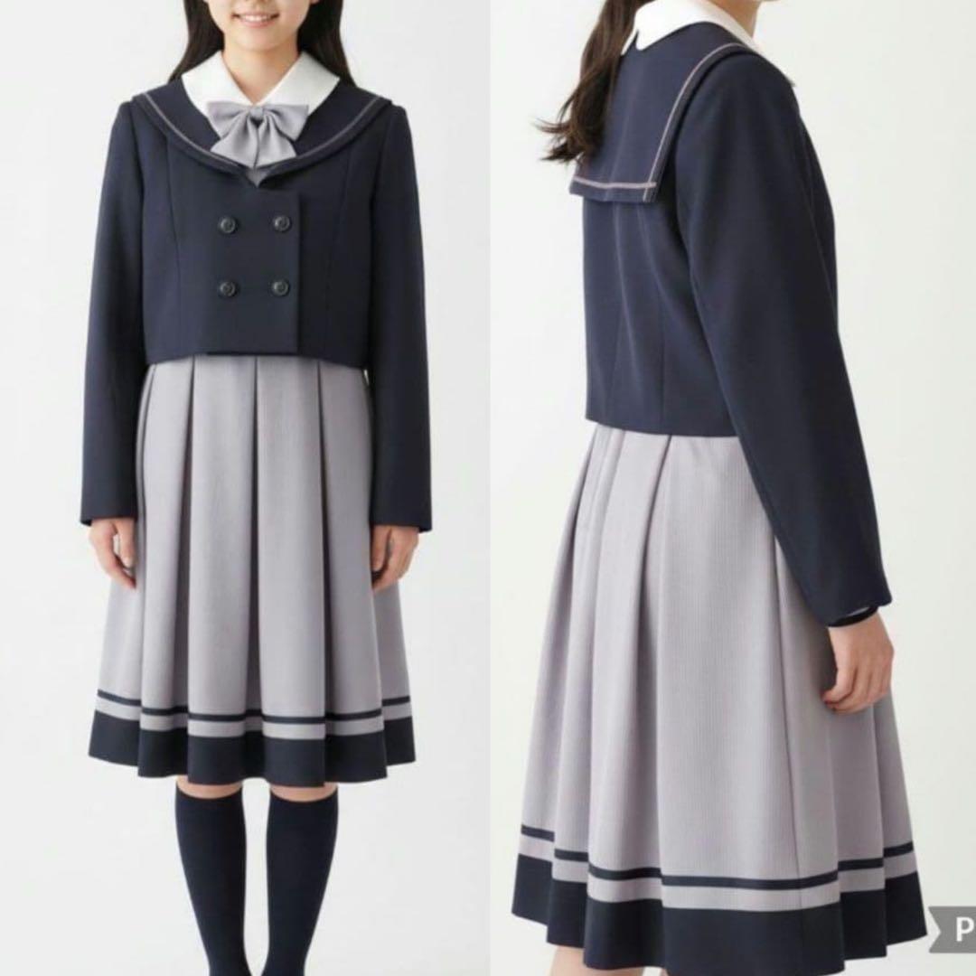 極美品✨ショパン ドゥ フォーマルセット セーラー 150 ネイビー/グレー
