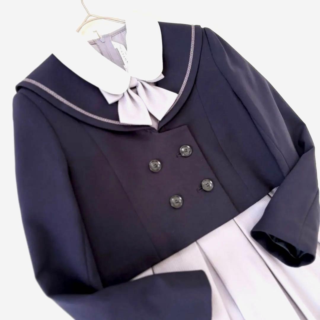 極美品✨ショパン ドゥ フォーマルセット セーラー 150 ネイビー/グレー