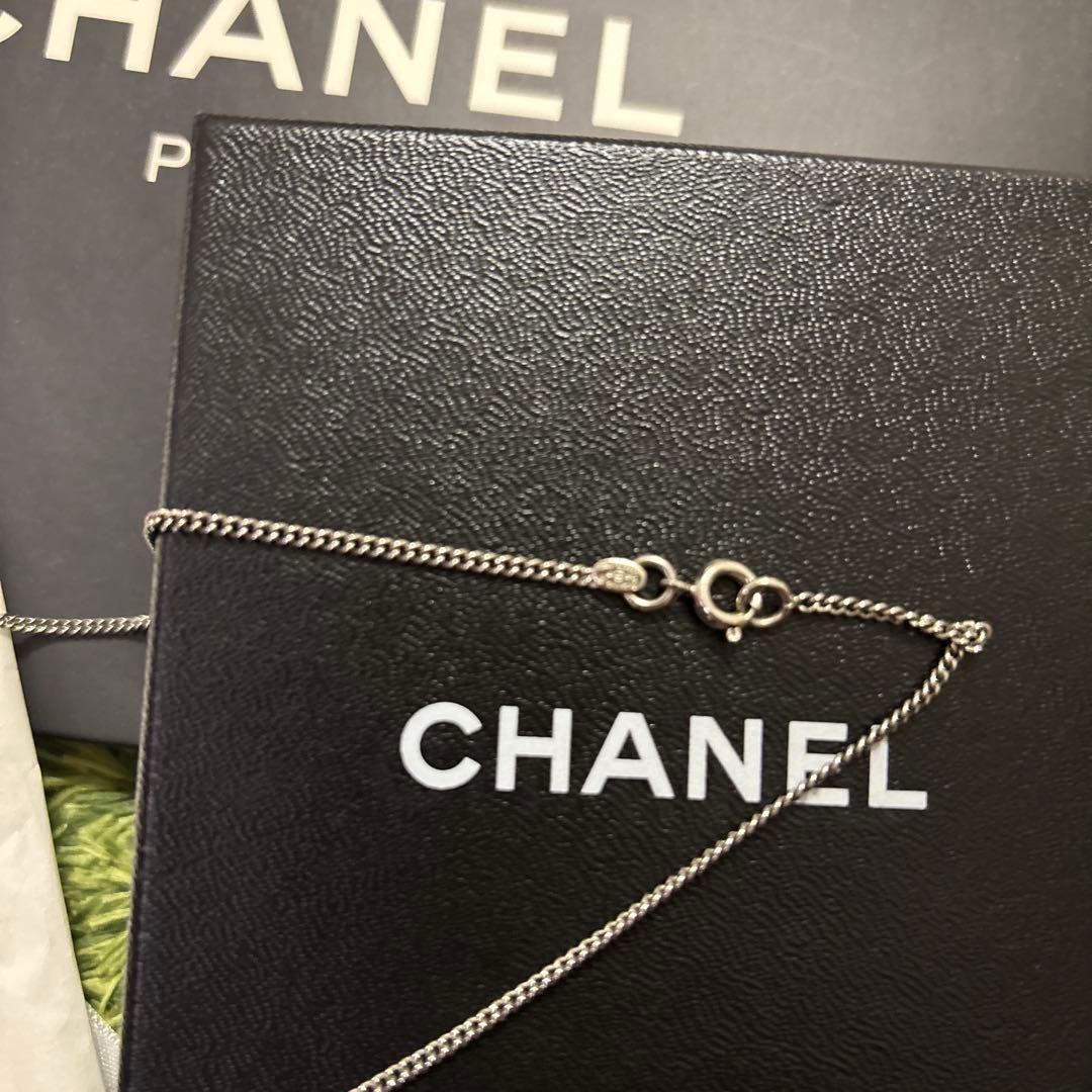 CHANEL シャネル　ココマーク　オニキス シルバー ネックレス ペンダント