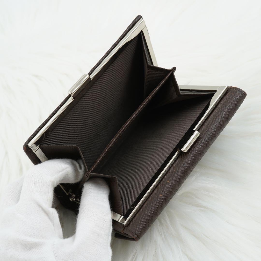 極美品　BURBERRY LONDON 三つ折り財布　ノバチェック　ブラウン