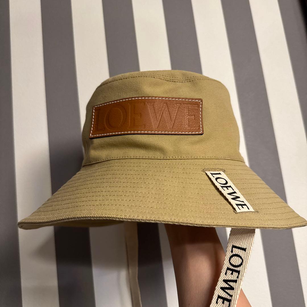ロエベ　フィッシャーマンハット　キャンバス