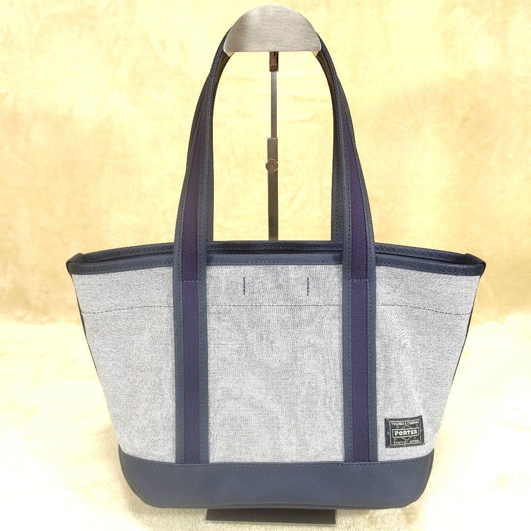 未使用級 PORTER ガール ボーイフレンドトート ポーチ ネイビー ポーター