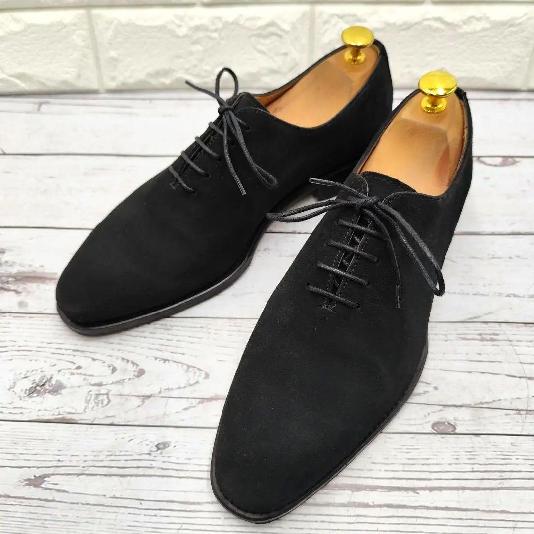 美品 Berwick1707 バーウィック 黒 ホールカット スエード 内羽根