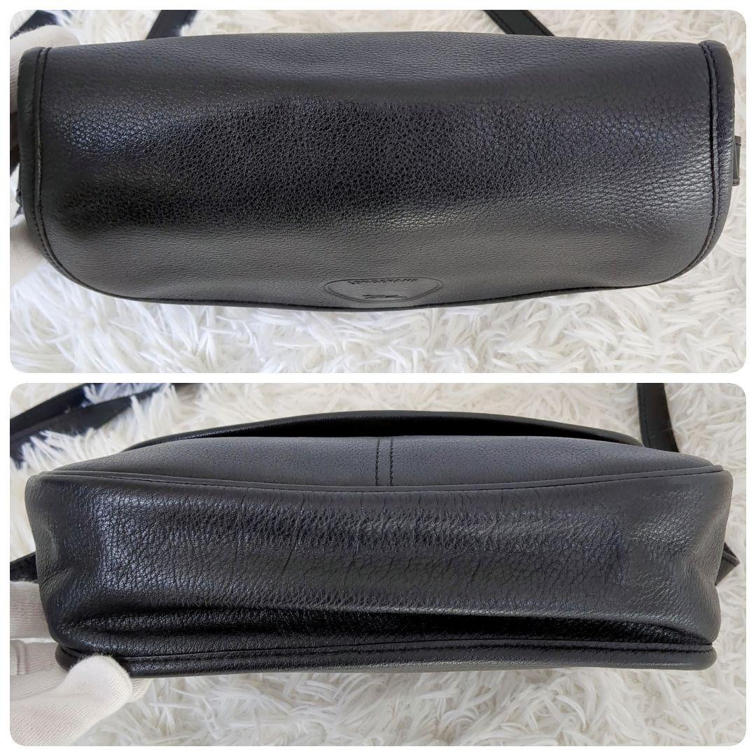 美品✨️LONGCHAMP ロンシャン　ショルダーバッグ　ミニバッグ　黒　レザー