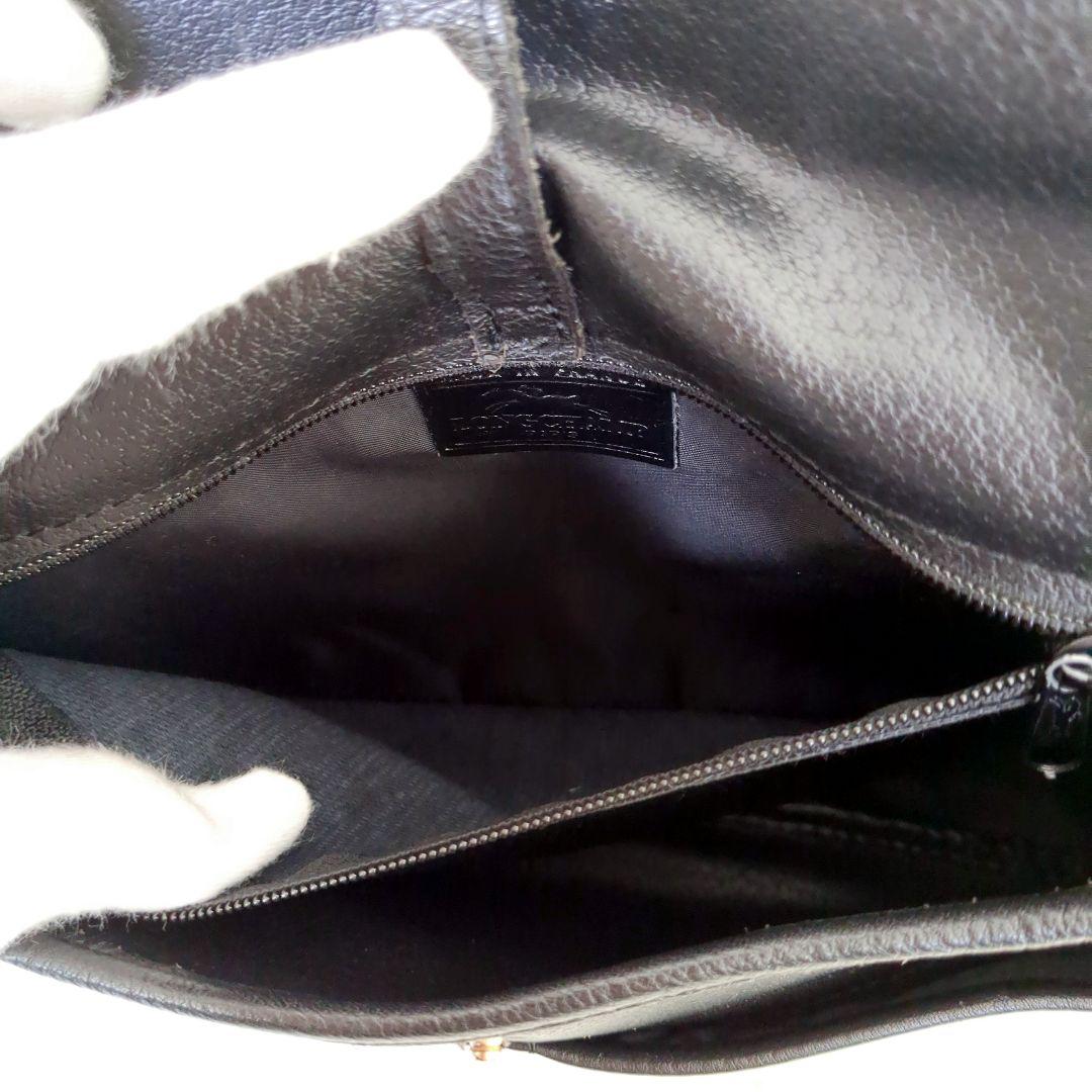 美品✨️LONGCHAMP ロンシャン　ショルダーバッグ　ミニバッグ　黒　レザー