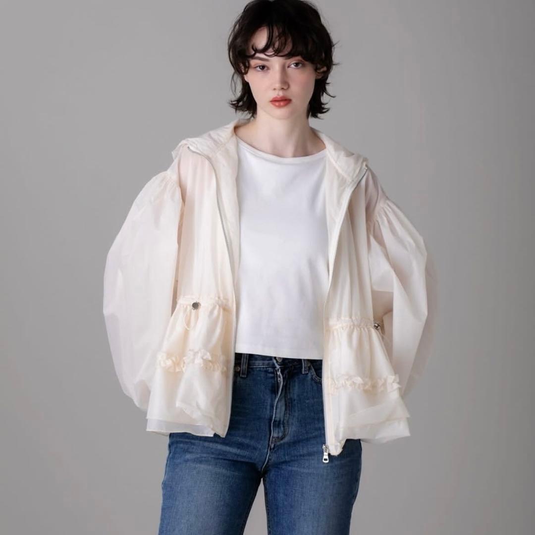 elu. UVcut sheer Parker アイボリー