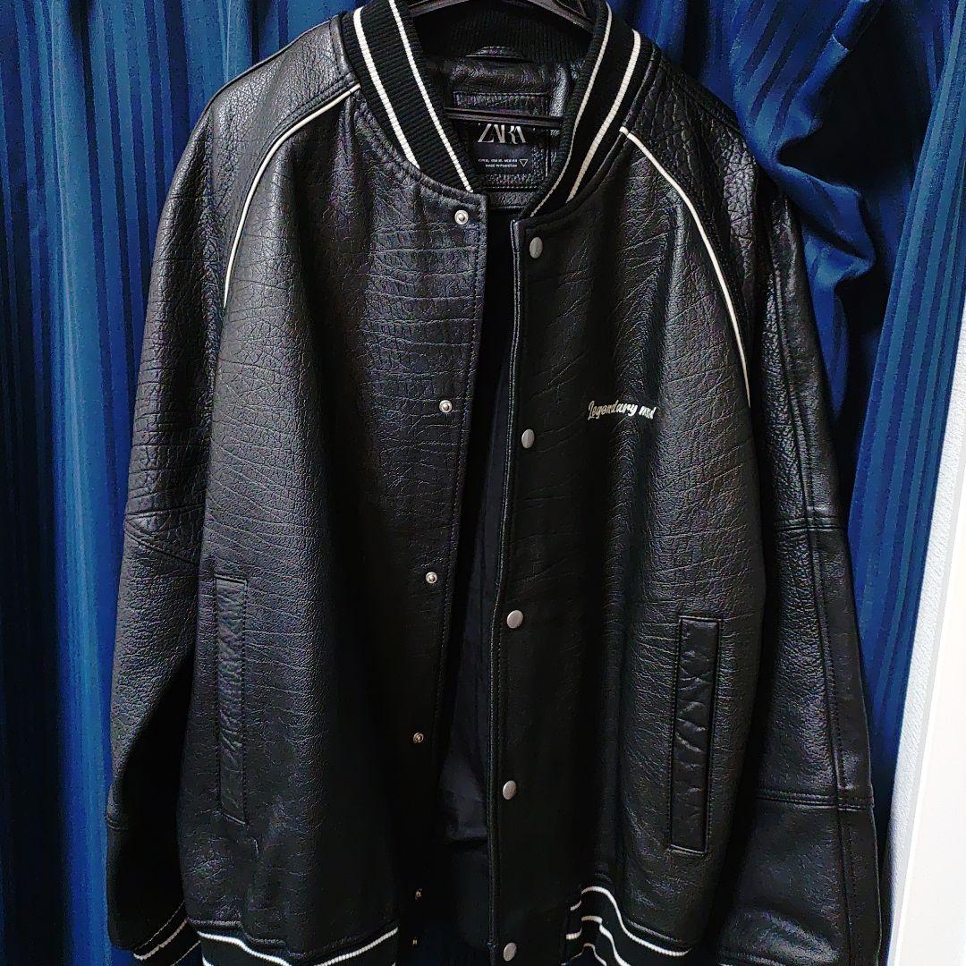ZARA 水牛革 レザージャケット XL スタジャン