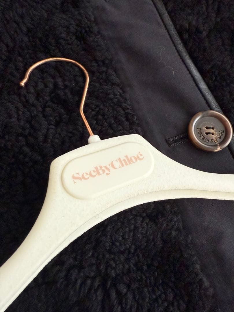 SEE BY CHLOE シーバイクロエ　羊革　ムートンコート