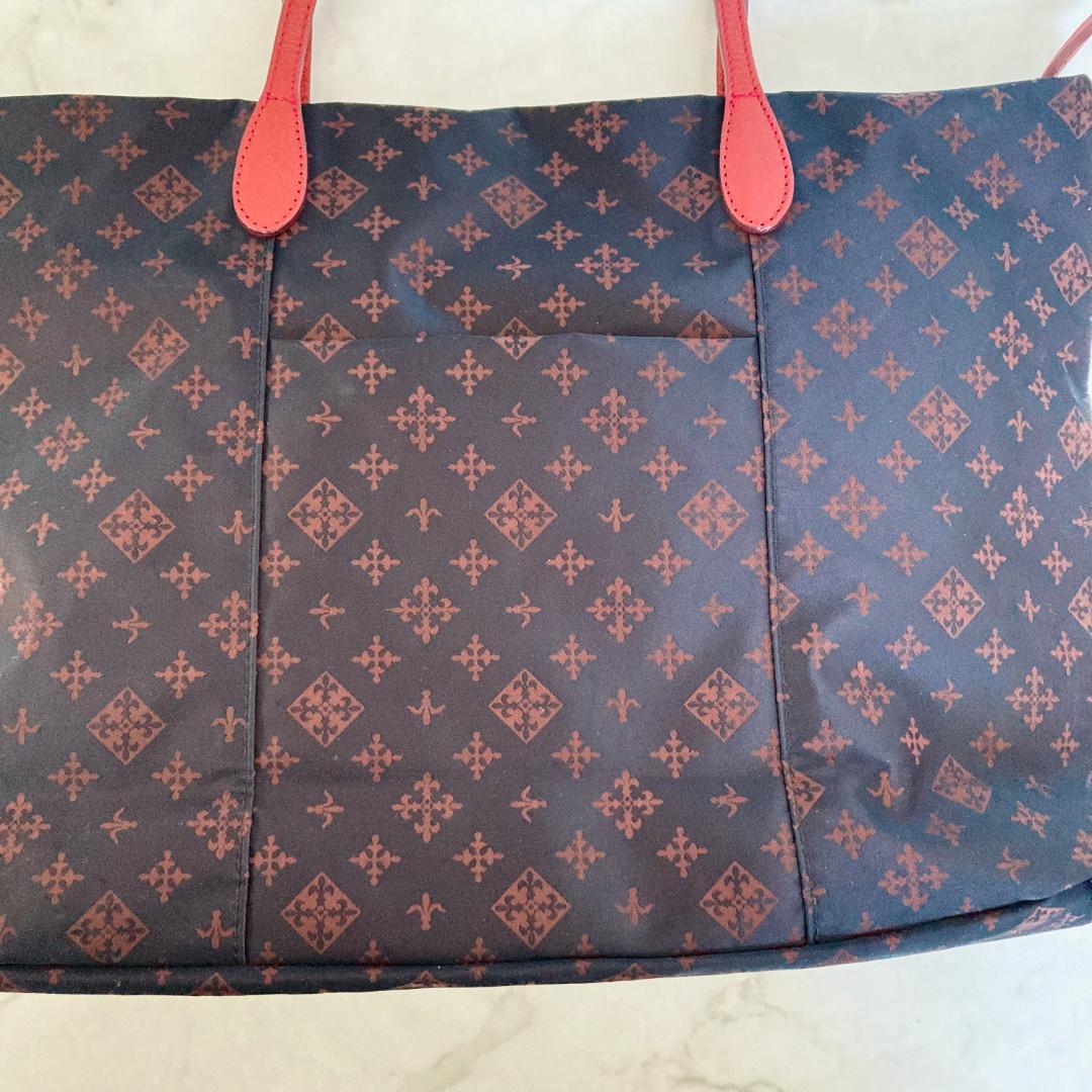 【極美品】russet ラシット モノグラム トートバッグ ブラックブラウン