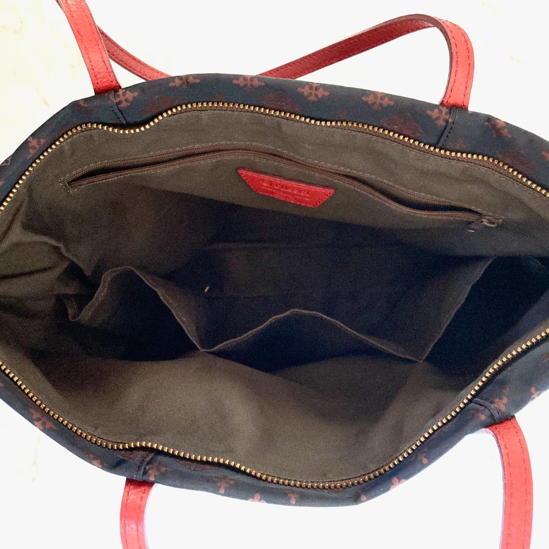 【極美品】russet ラシット モノグラム トートバッグ ブラックブラウン