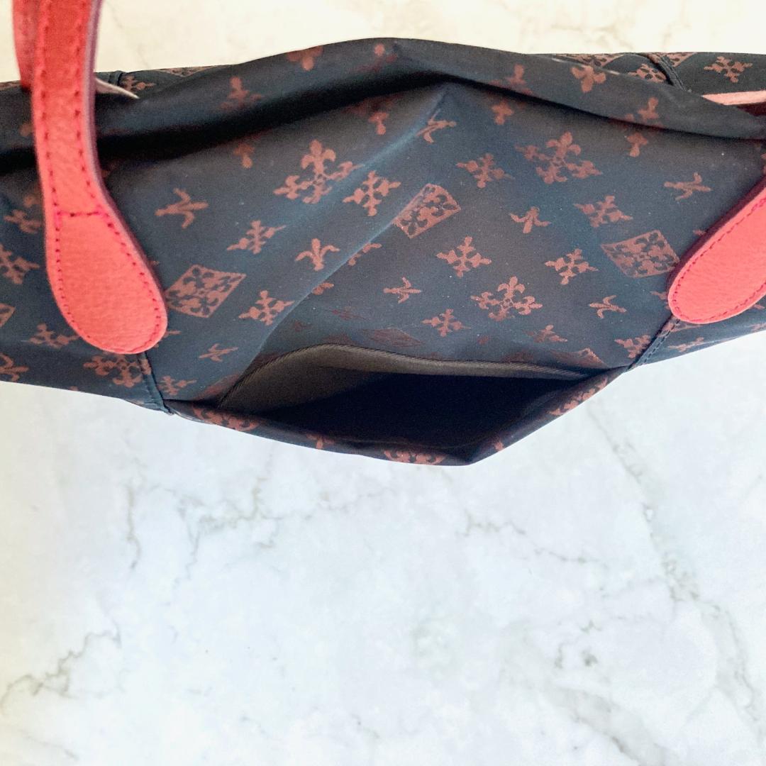 【極美品】russet ラシット モノグラム トートバッグ ブラックブラウン