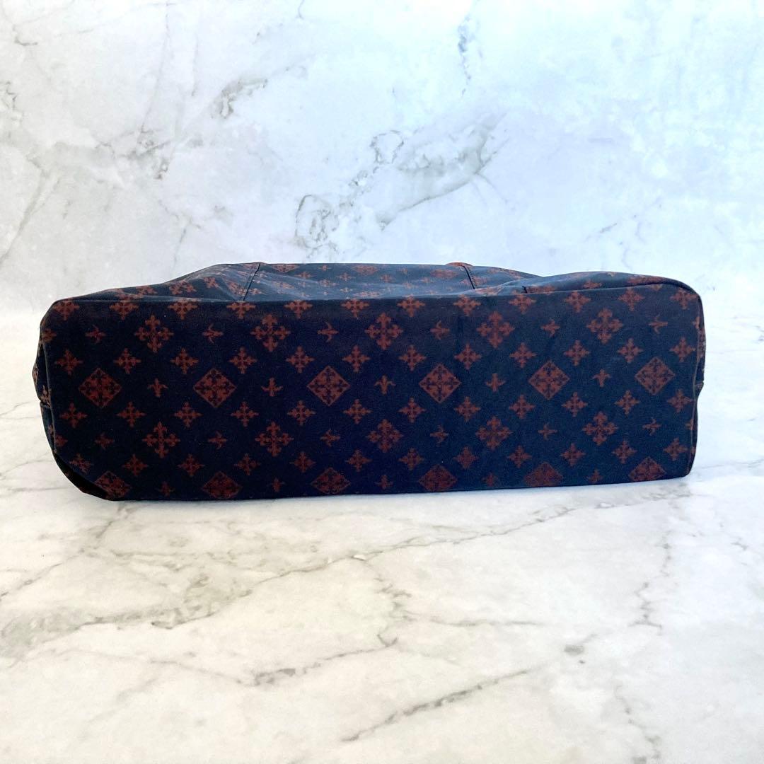 【極美品】russet ラシット モノグラム トートバッグ ブラックブラウン