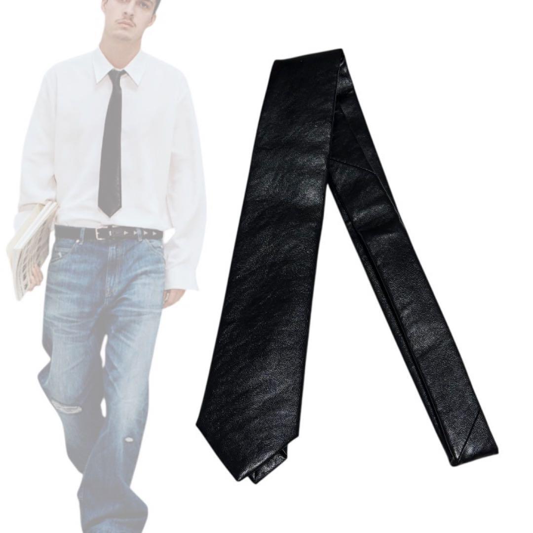 新品★ アワーレガシー BLACK REAL FAKE LEATHER ネクタイ