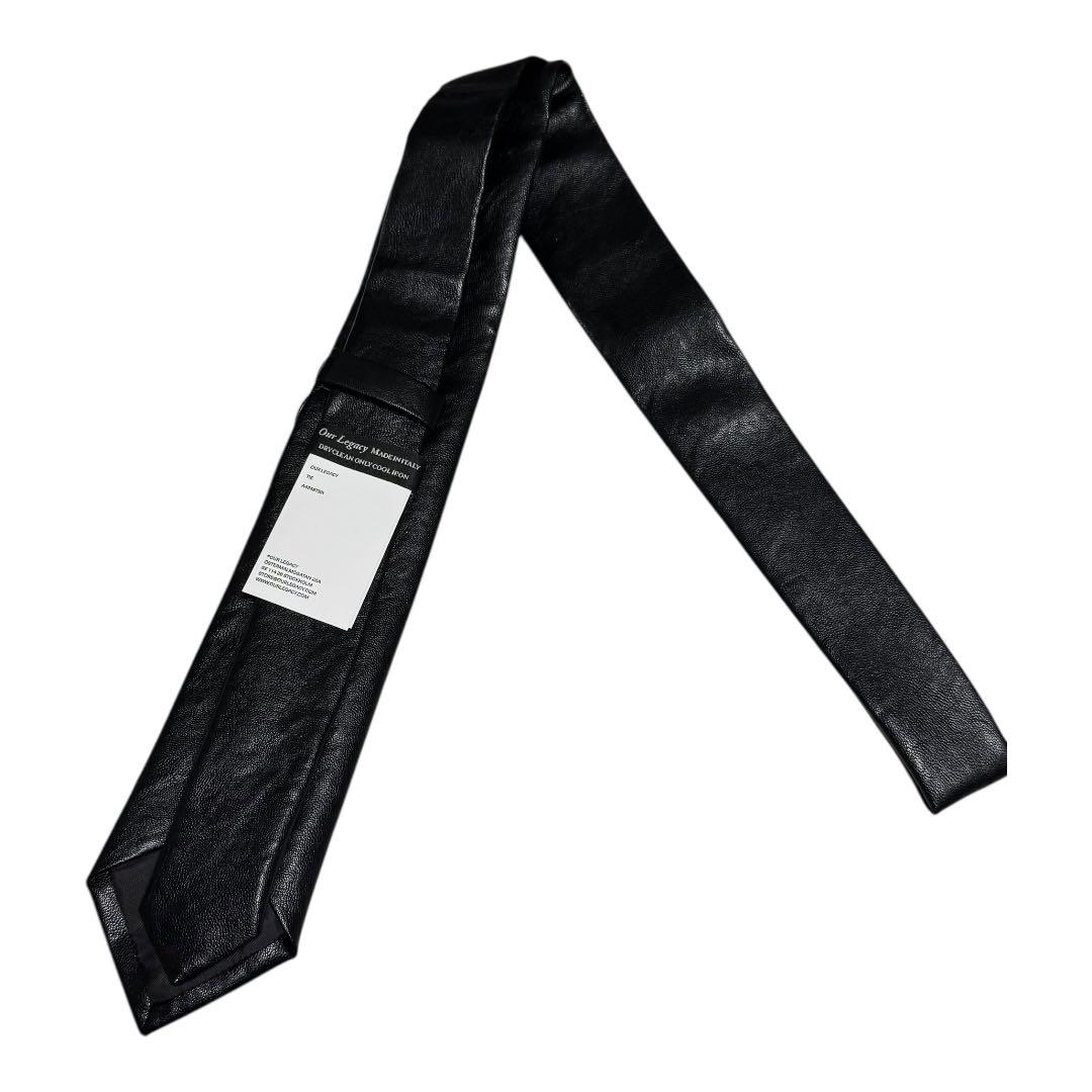 新品★ アワーレガシー BLACK REAL FAKE LEATHER ネクタイ
