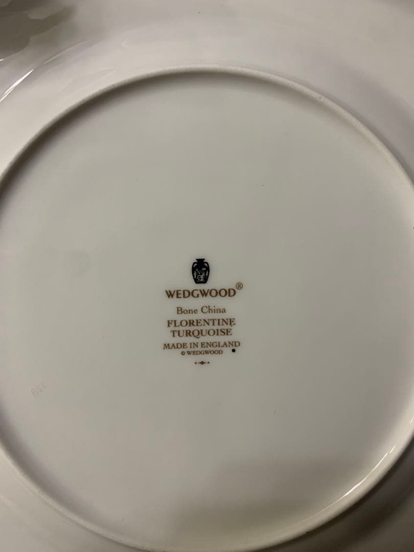 未使用ウェッジウッド フロレンティーンターコイズ　スクエアプレート21cm 2枚
