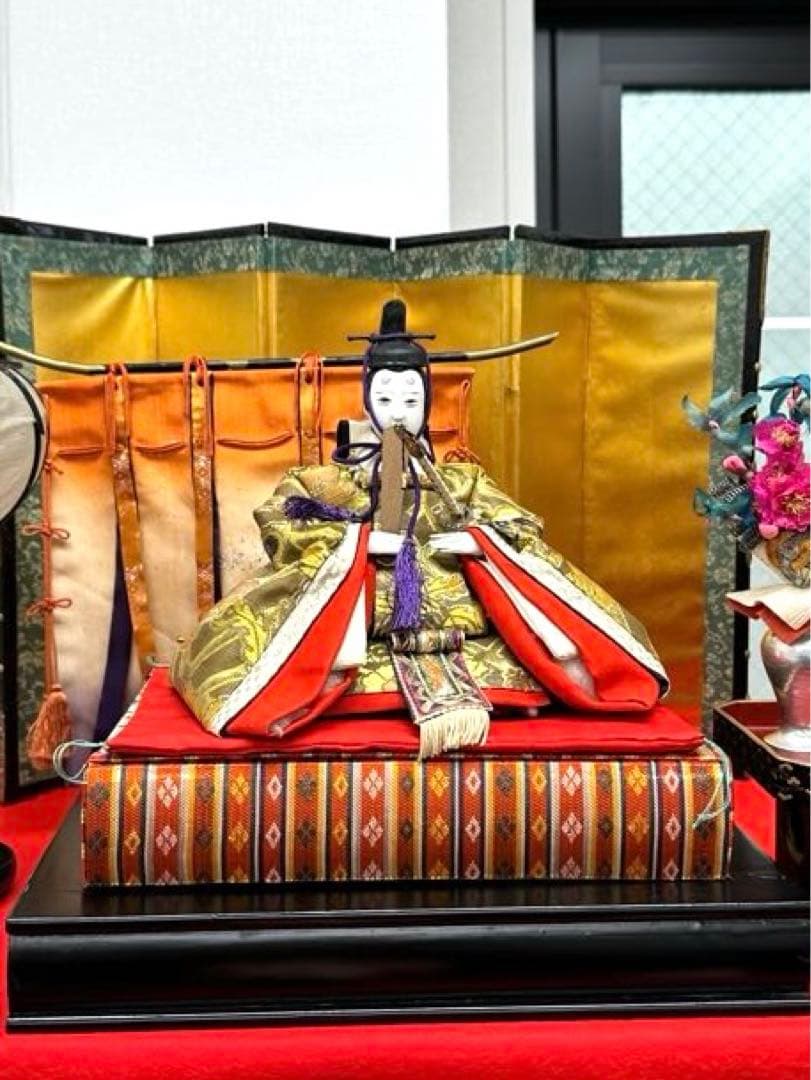 【箱①】※②と合計で36000円　三越 雛人形 7段5段兼用 80年以上前 天冠