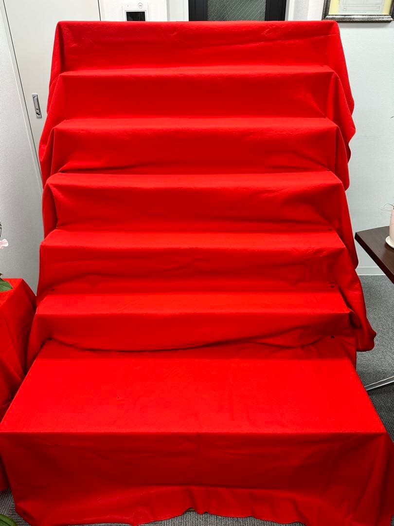 【箱①】※②と合計で36000円　三越 雛人形 7段5段兼用 80年以上前 天冠