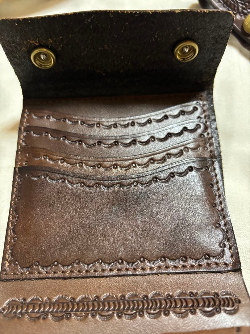 RRL カービングレザーウォレット