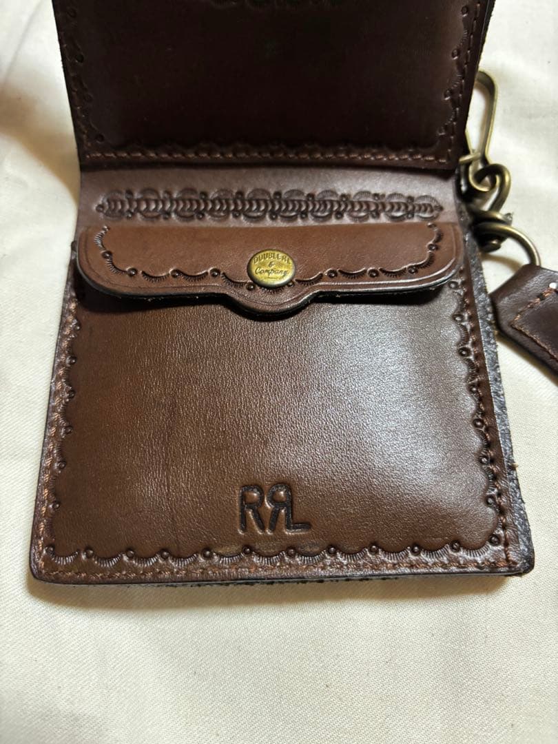 RRL カービングレザーウォレット