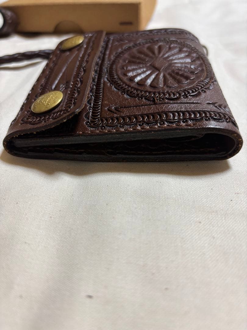 RRL カービングレザーウォレット