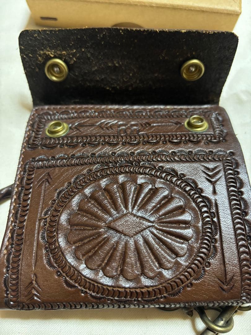 RRL カービングレザーウォレット