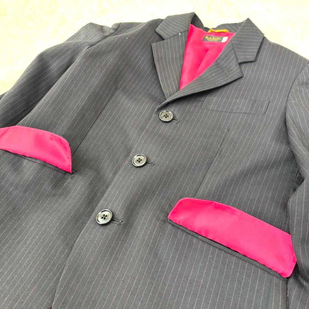 ポールスミス　スーツ　セットアップ ネイビー　ピンク　ストライプ　男の子　120