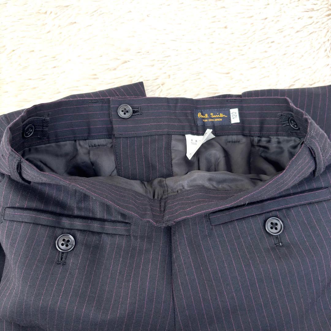 ポールスミス　スーツ　セットアップ ネイビー　ピンク　ストライプ　男の子　120