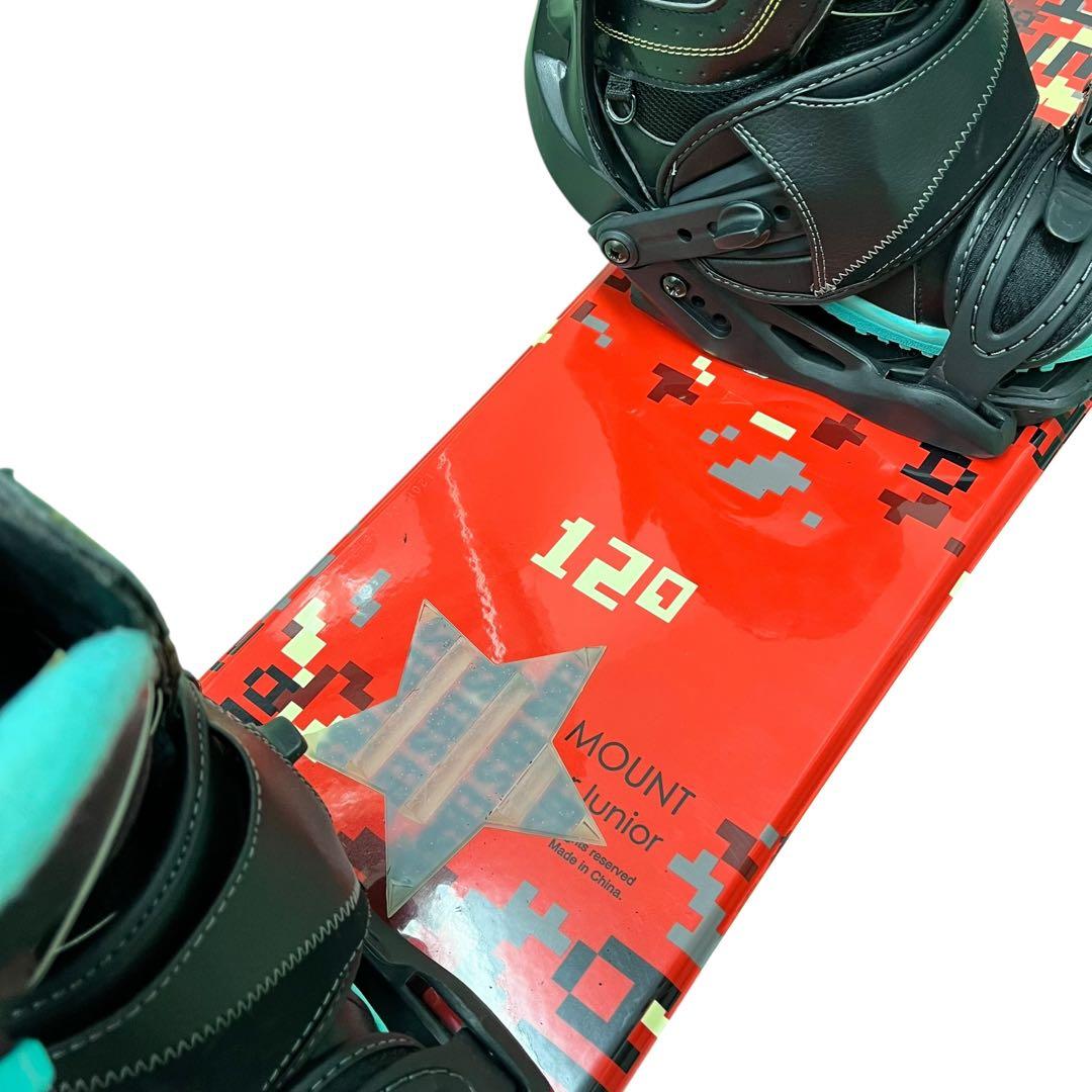 ZUMA キッズ スノーボード 120cm バイン ブーツ 3点セット