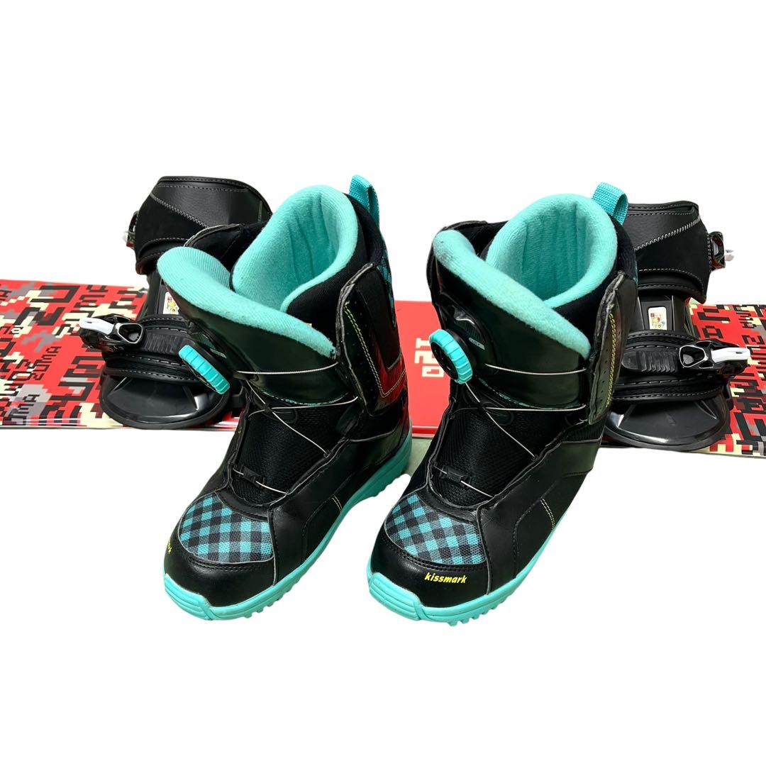 ZUMA キッズ スノーボード 120cm バイン ブーツ 3点セット