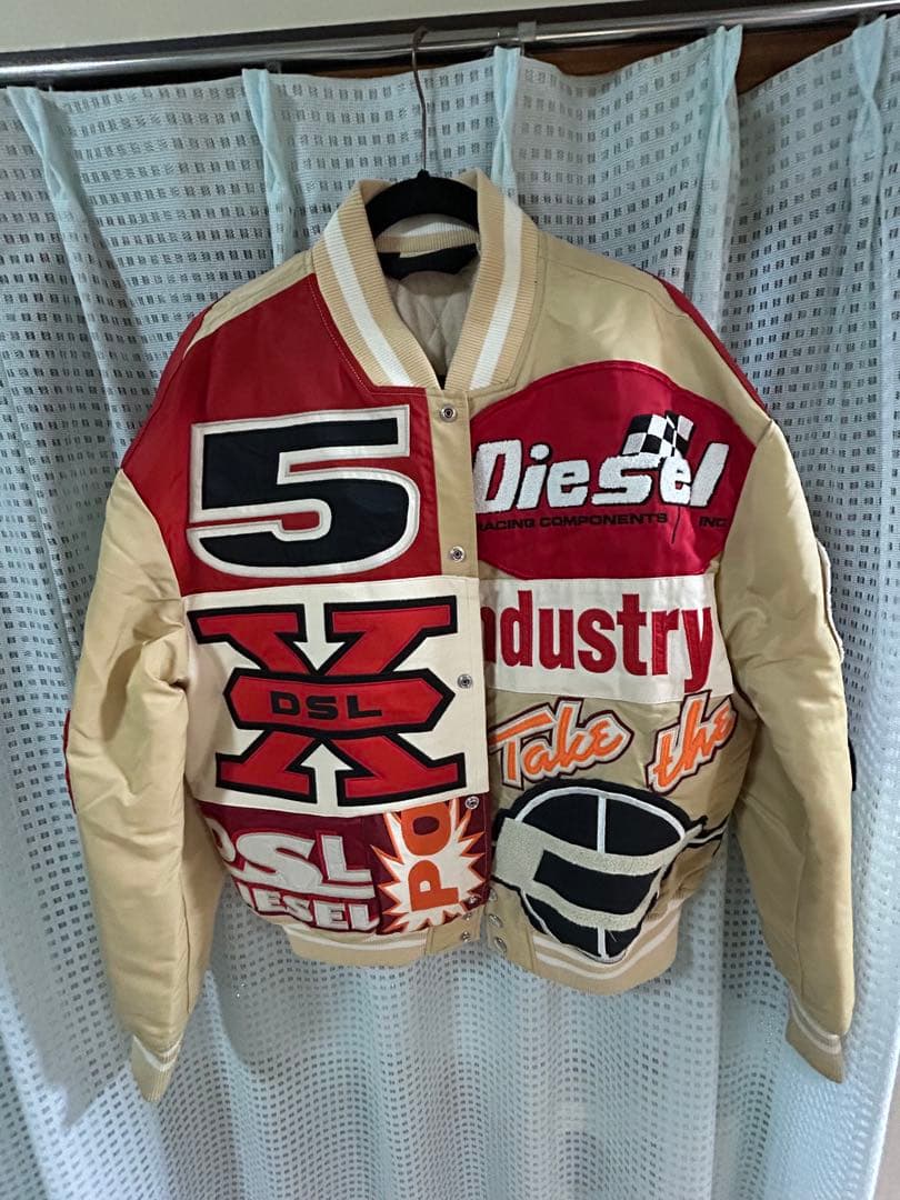 本日限定値下げ美品DIESEL スタジャン　L 希少 ディーゼル