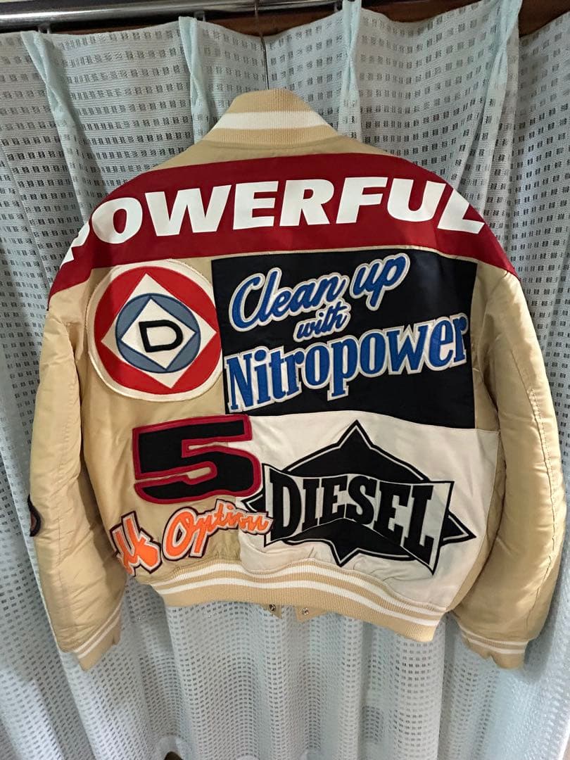 本日限定値下げ美品DIESEL スタジャン　L 希少 ディーゼル