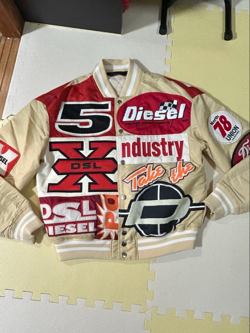 本日限定値下げ美品DIESEL スタジャン　L 希少 ディーゼル