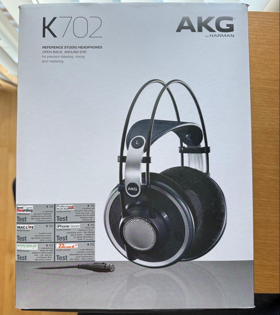 AKG K702 リケーブル可能 開放型ヘッドホン 外箱付き
