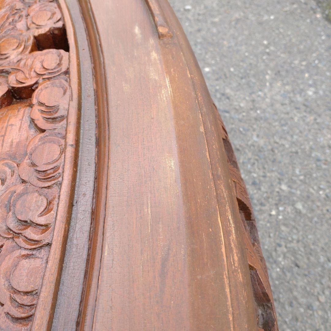 アジアン家具 楕円形木製テーブル　 中国家具